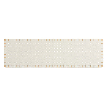 Sparta Weave Wall-Mount Vegan Leather King Headboard in Natural Beige