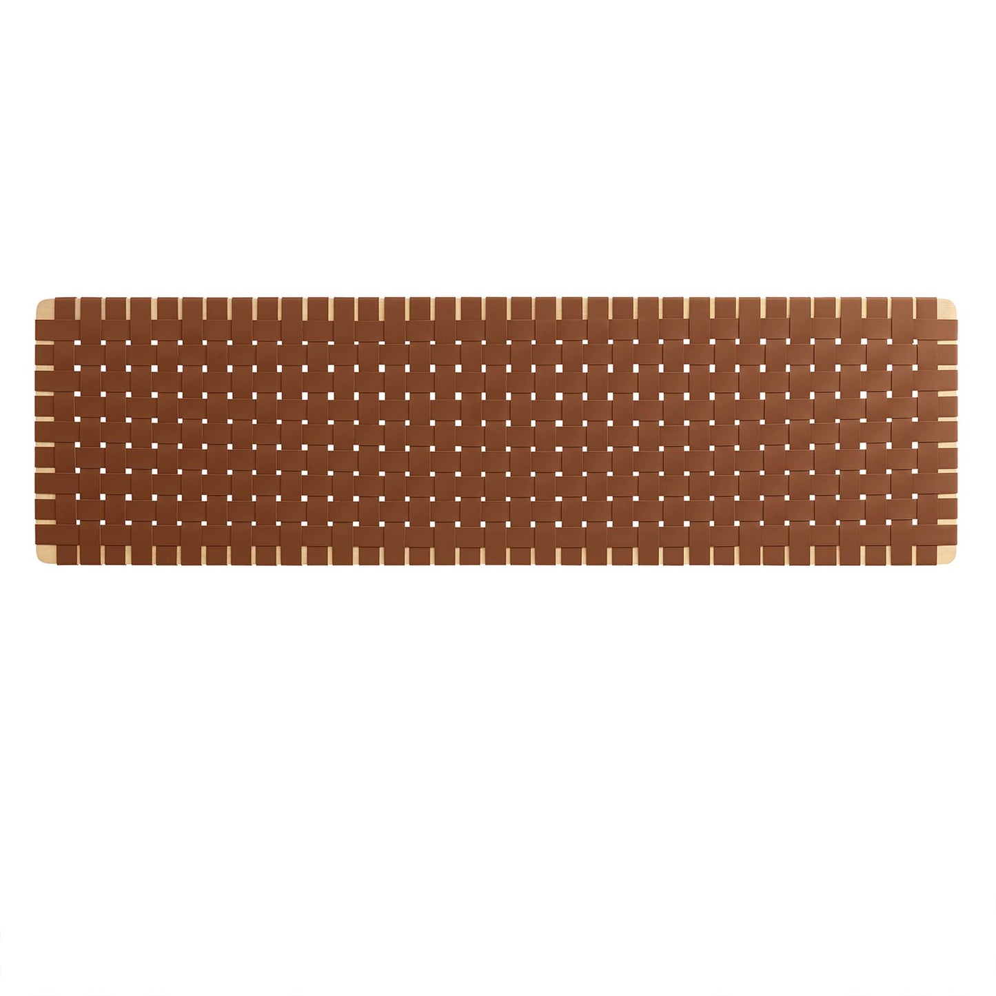 Sparta Weave Wall-Mount Vegan Leather King Headboard by Furniture For America
