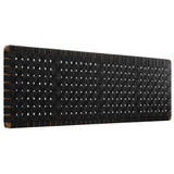 Sloane Weave Wall-Mount Vegan Leather King Headboard in Walnut Black