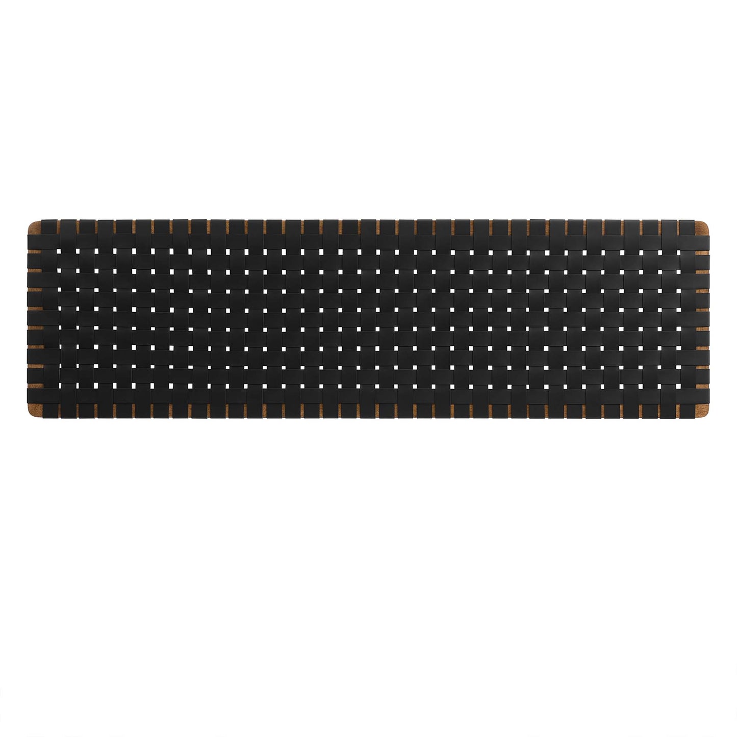 Sparta Weave Wall-Mount Vegan Leather King Headboard by Furniture For America