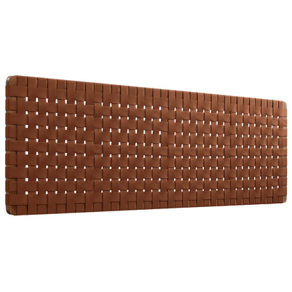 Sparta Weave Wall-Mount Vegan Leather King Headboard by Furniture For America