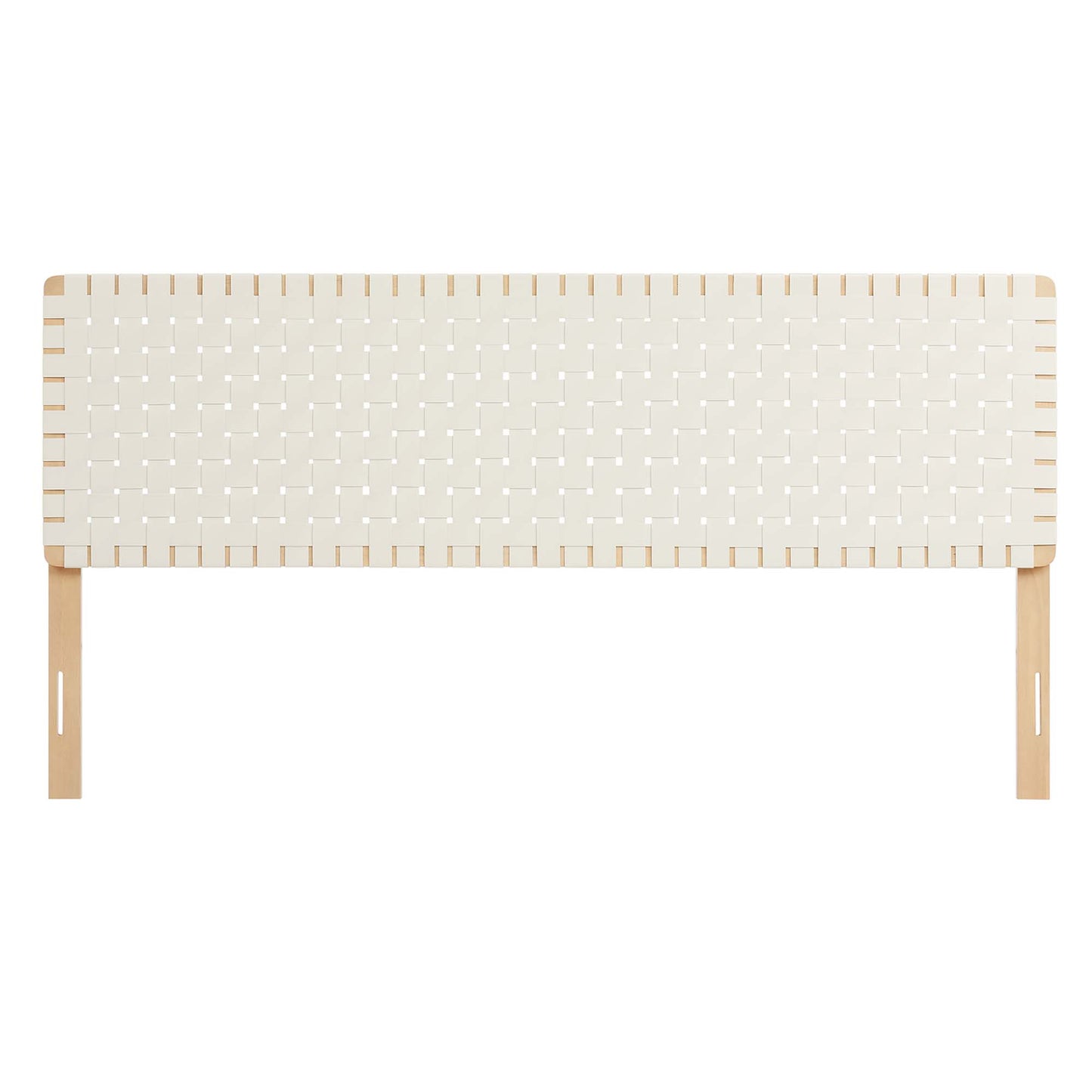 Sparta Weave Vegan Leather King Headboard by Furniture For America