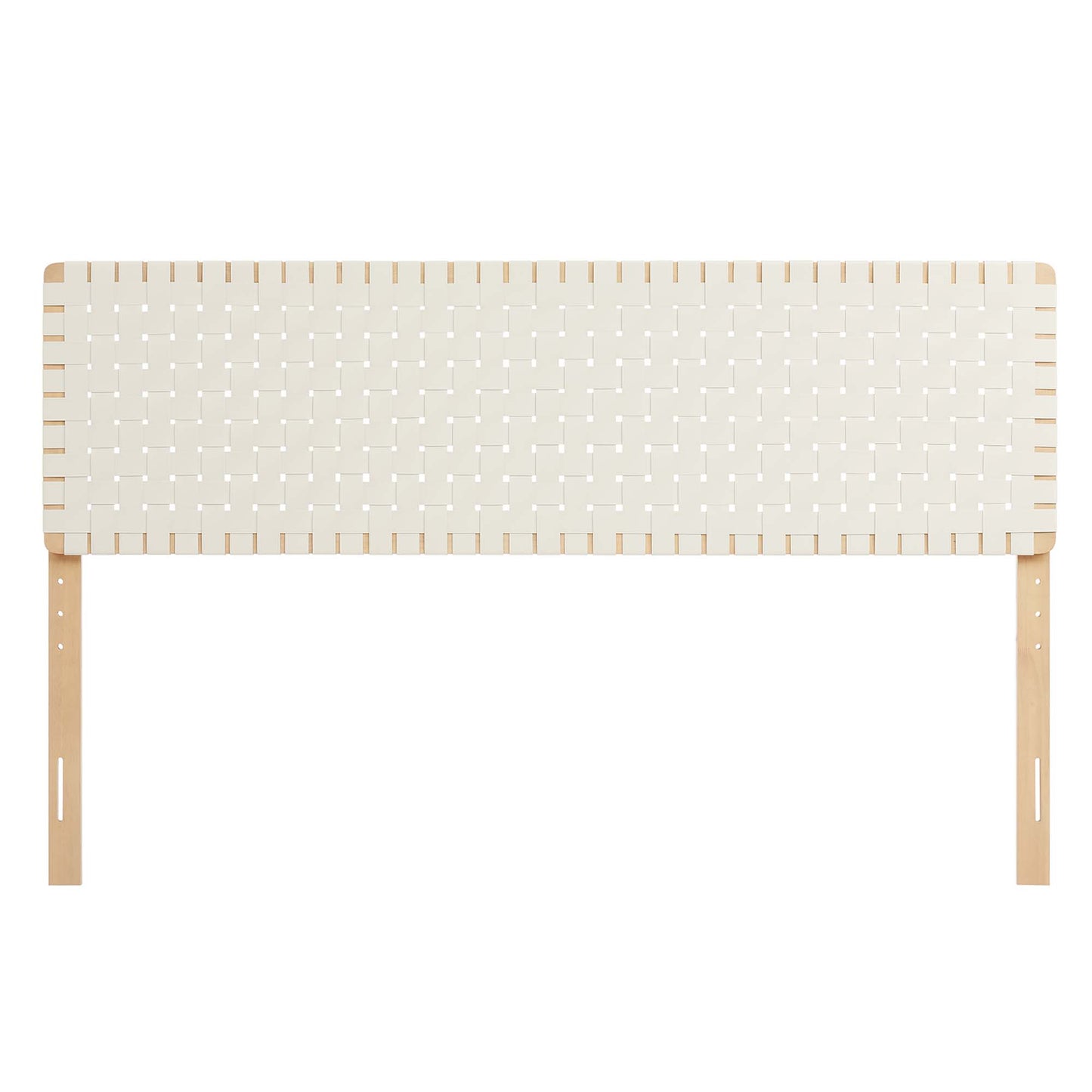 Sparta Weave Vegan Leather King Headboard by Furniture For America