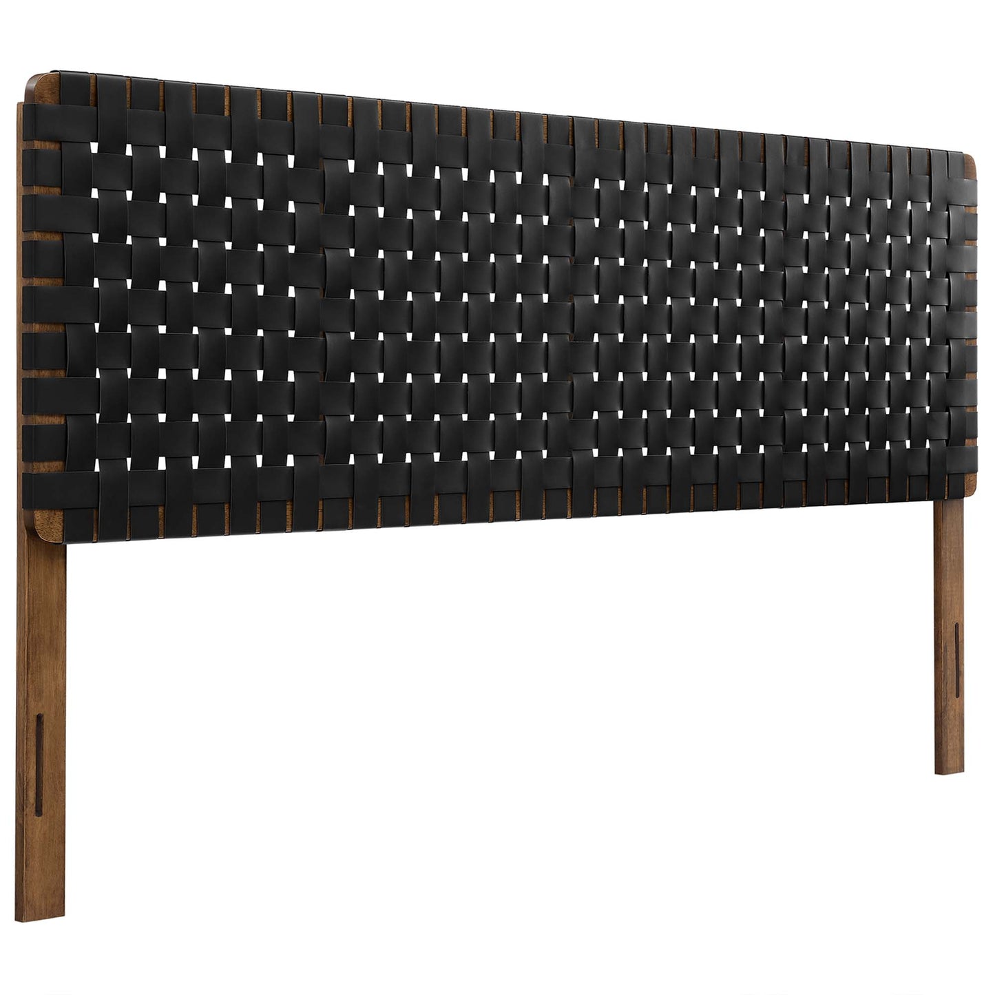 Sparta Weave Vegan Leather King Headboard by Furniture For America