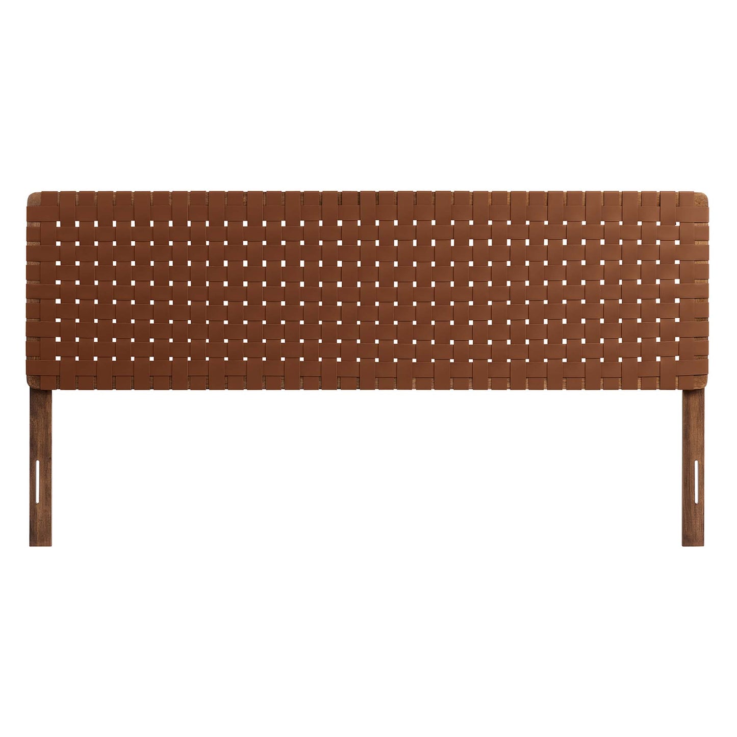 Sparta Weave Vegan Leather King Headboard by Furniture For America