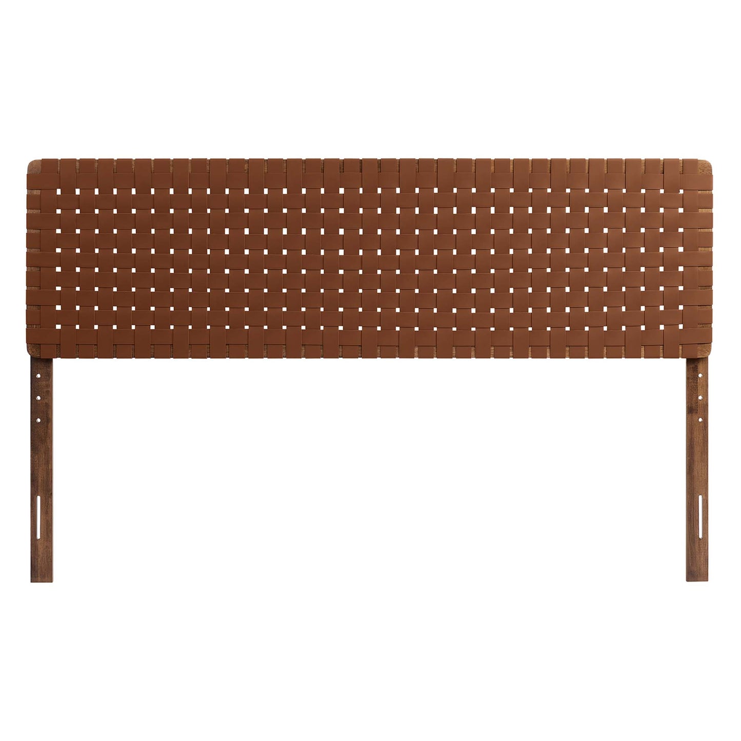 Sparta Weave Vegan Leather King Headboard by Furniture For America