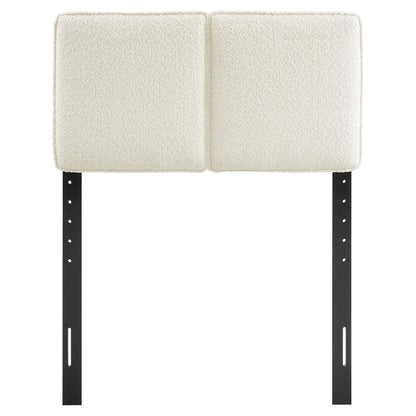 Lindee Boucle Fabric Twin Headboard by Furniture For America