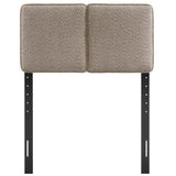 Weave Boucle Fabric Twin Headboard in Oatmeal