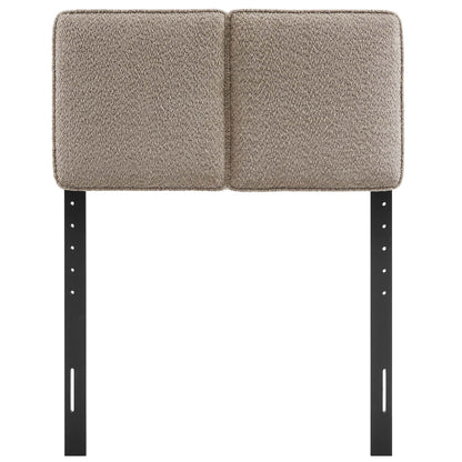 Lindee Boucle Fabric Twin Headboard by Furniture For America