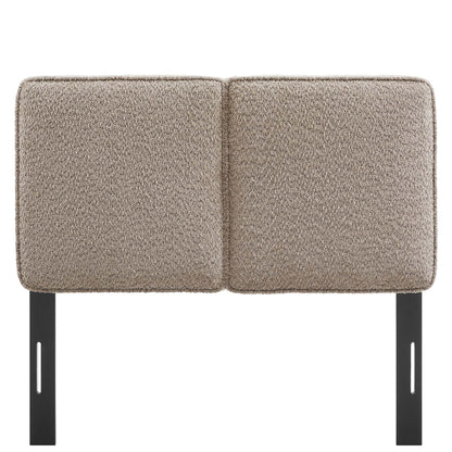 Lindee Boucle Fabric Twin Headboard by Furniture For America