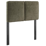 Weave Boucle Fabric Twin Headboard in Sage