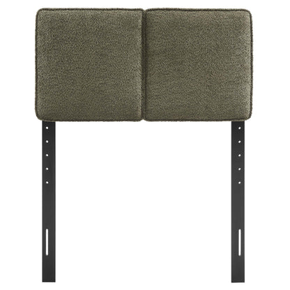 Lindee Boucle Fabric Twin Headboard by Furniture For America