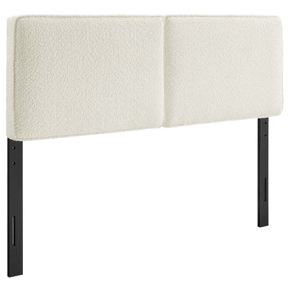 Lindee Boucle Fabric Full Headboard by Furniture For America
