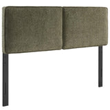 Weave Boucle Fabric Full Headboard in Sage