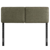 Weave Boucle Fabric Full Headboard in Sage