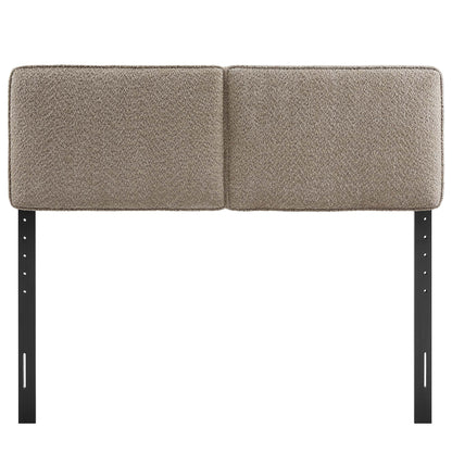 Lindee Boucle Fabric Queen Headboard by Furniture For America