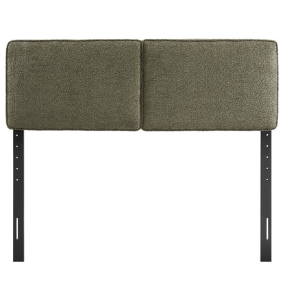 Lindee Boucle Fabric Queen Headboard by Furniture For America