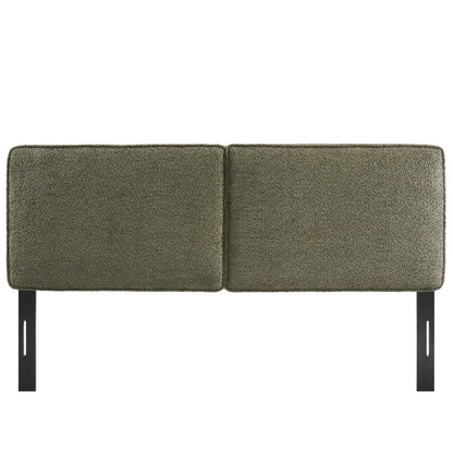 Lindee Boucle Fabric Queen Headboard by Furniture For America
