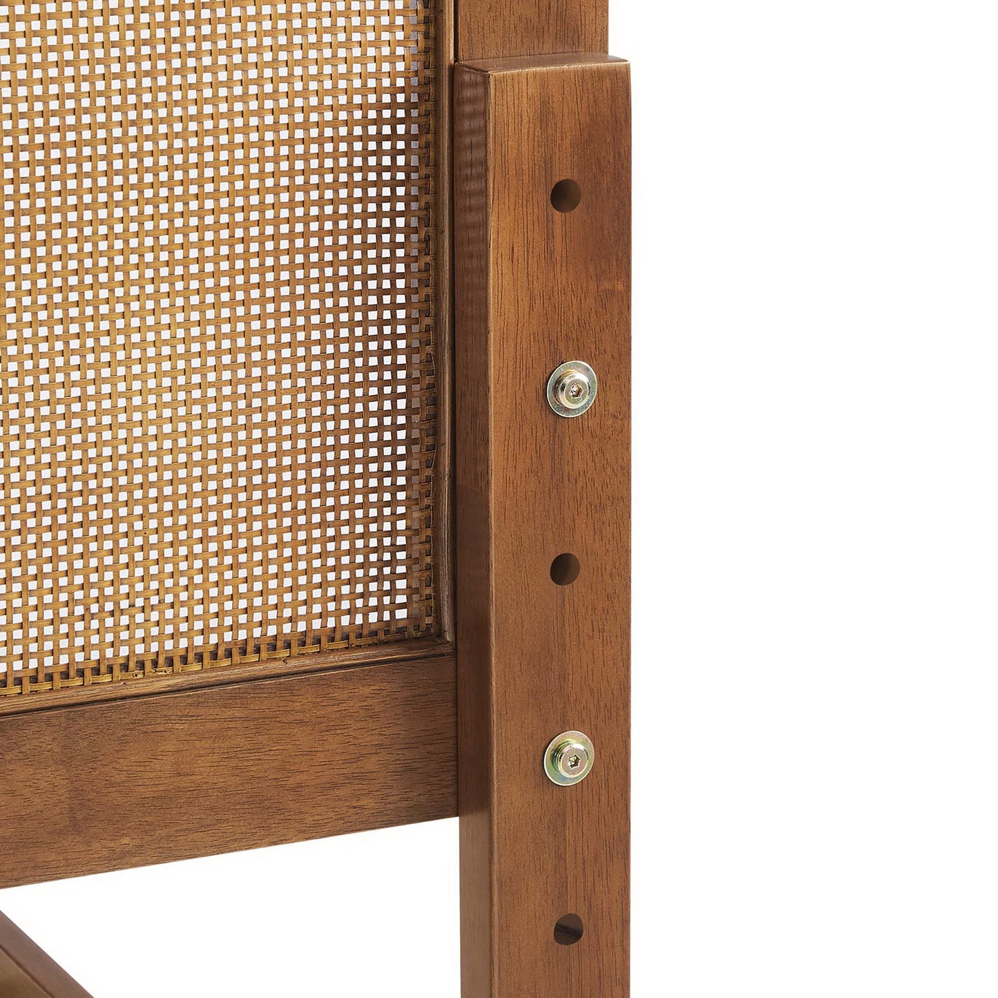 Sirocco Rattan and Wood Full Platform Bed by Furniture For America