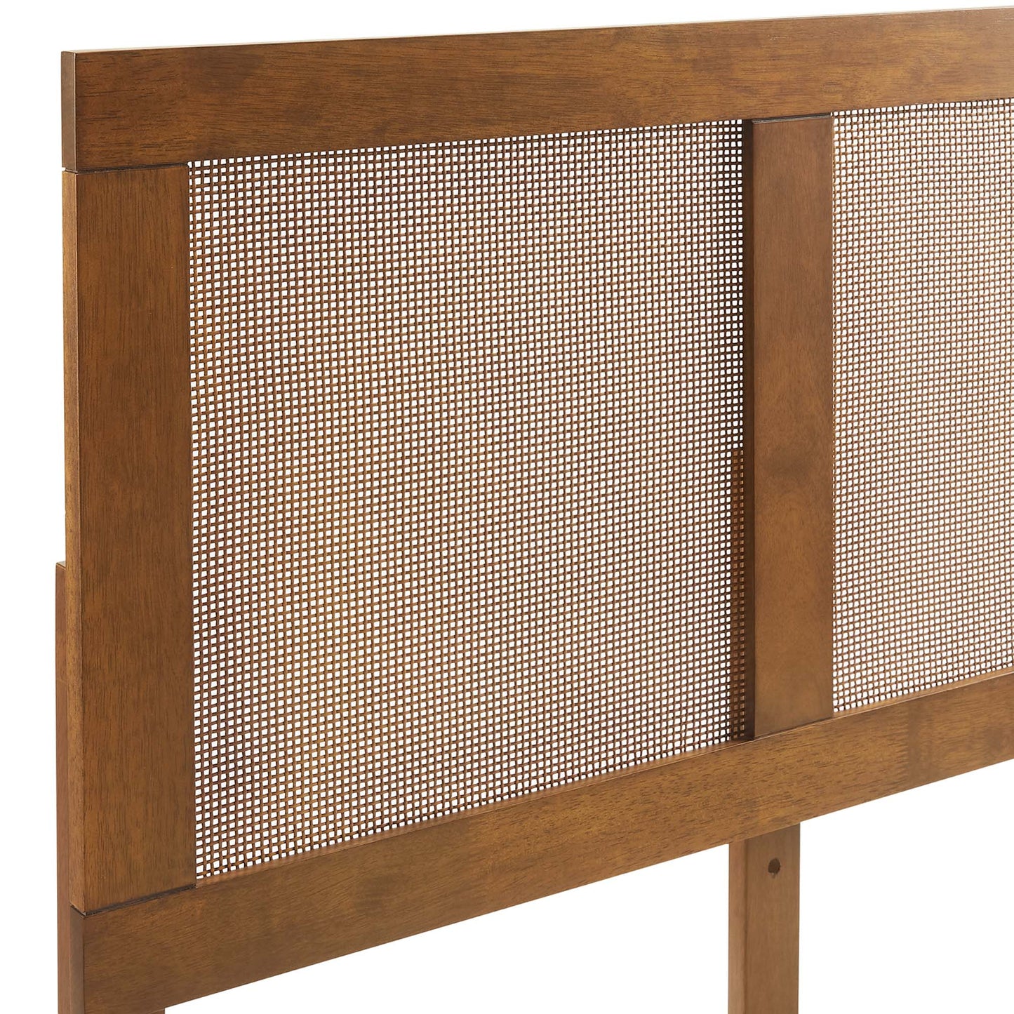 Sirocco Rattan and Wood Queen Platform Bed by Furniture For America