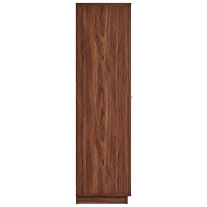 Capri 70" Tall Wood Grain Storage Cabinet by Furniture For America