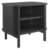 Marlon Open Nightstand in Black