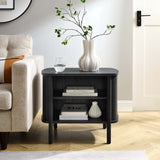 Marlon Open Nightstand in Black