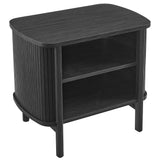 Marlon Open Nightstand in Black
