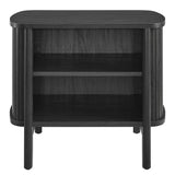 Marlon Open Nightstand in Black