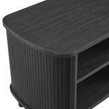 Marlon Open Nightstand in Black