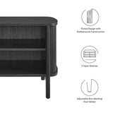 Marlon Open Nightstand in Black