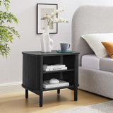 Marlon Open Nightstand in Black