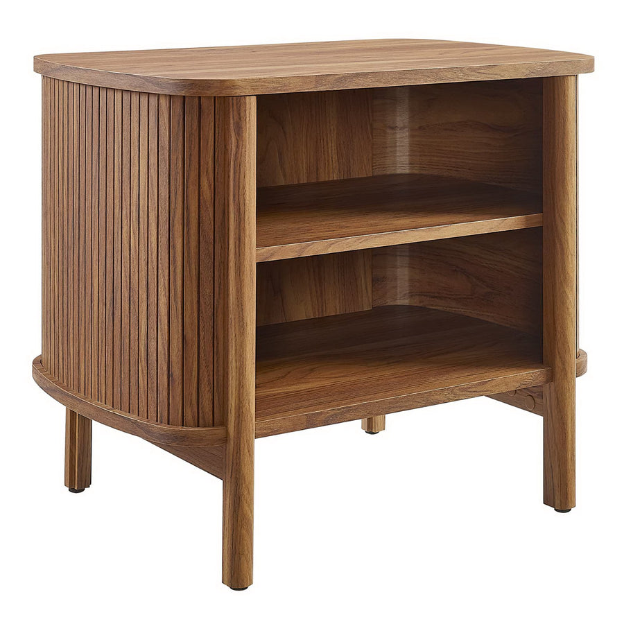 Marlon Open Nightstand in Walnut