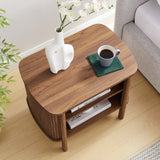 Marlon Open Nightstand in Walnut