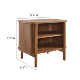 Marlon Open Nightstand in Walnut