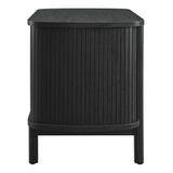 Marlon 2-Drawer Nightstand in Black