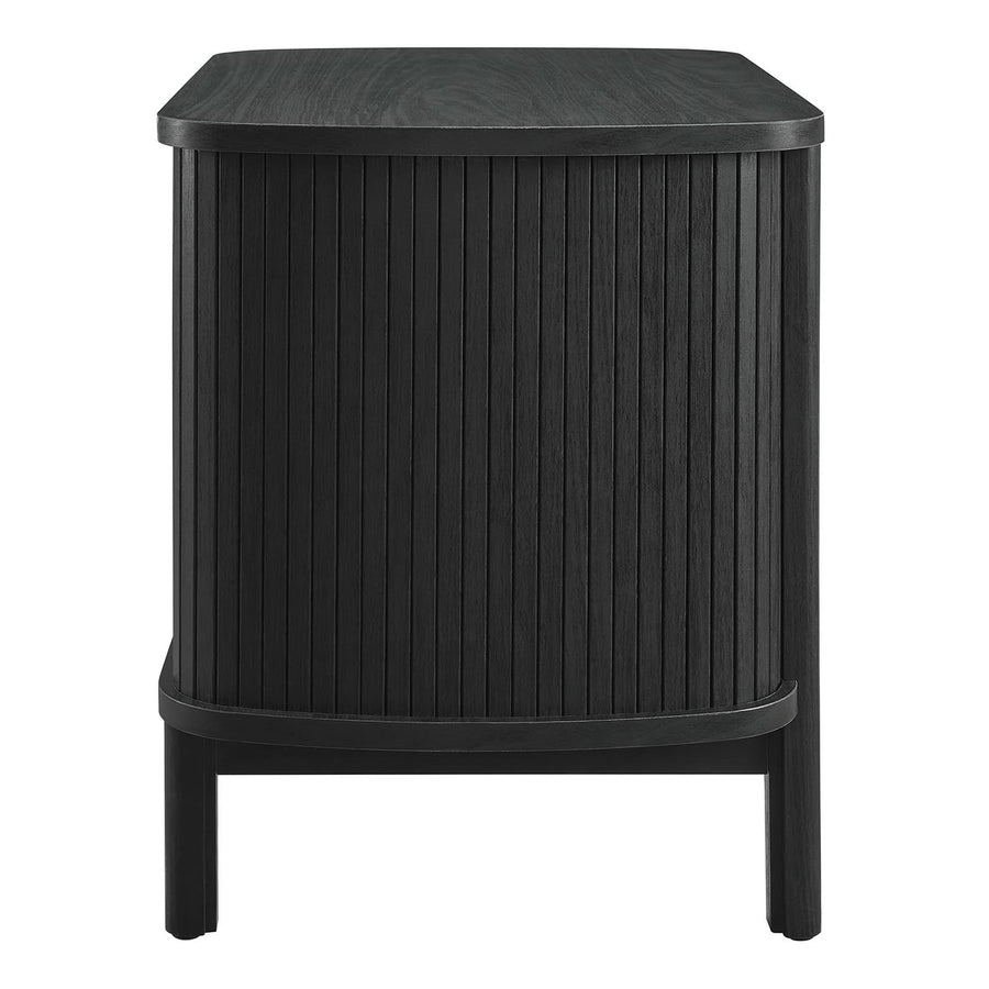 Marlon 2-Drawer Nightstand in Black