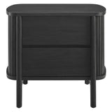 Marlon 2-Drawer Nightstand in Black