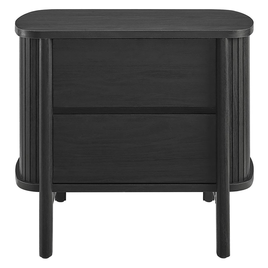 Marlon 2-Drawer Nightstand in Black