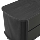 Marlon 2-Drawer Nightstand in Black