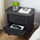 Marlon 2-Drawer Nightstand in Black