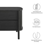 Marlon 2-Drawer Nightstand in Black