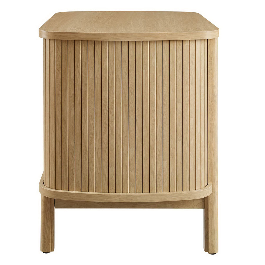 Marlon 2-Drawer Nightstand in Oak