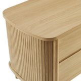Marlon 2-Drawer Nightstand in Oak