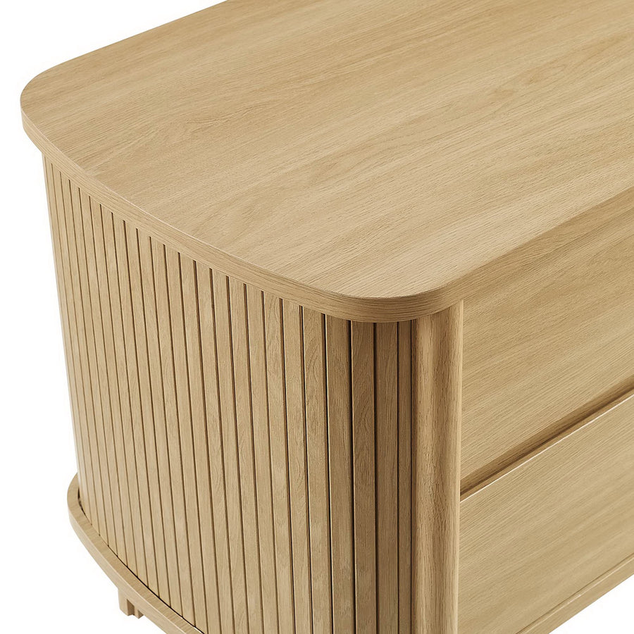 Marlon 2-Drawer Nightstand in Oak