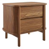 Marlon 2-Drawer Nightstand in Walnut