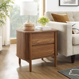 Marlon 2-Drawer Nightstand in Walnut