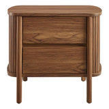 Marlon 2-Drawer Nightstand in Walnut