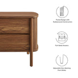 Marlon 2-Drawer Nightstand in Walnut