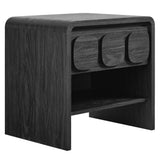 Baga 1-Drawer Nightstand in Black